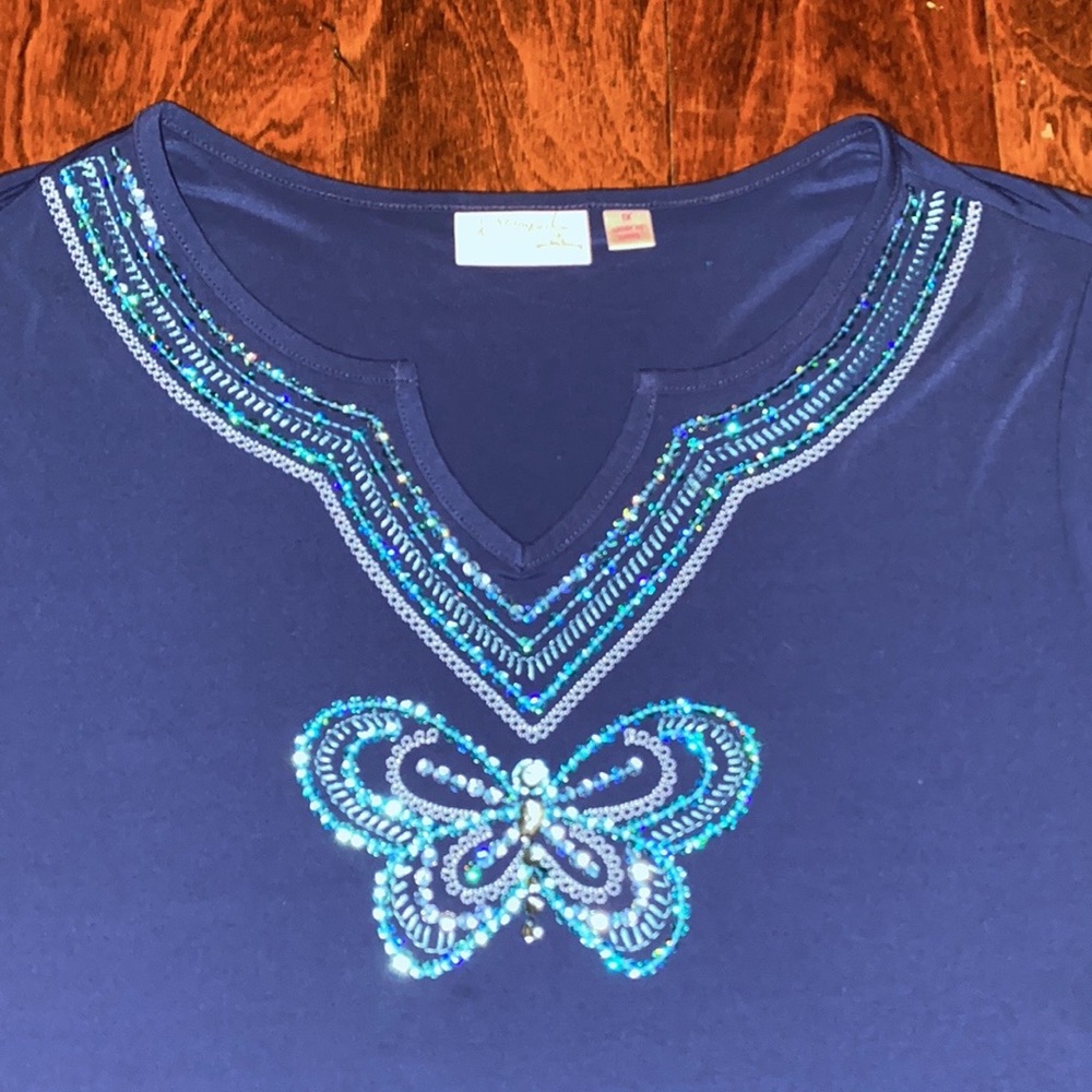 Dreamknit by Quacker Factory 1x woman’s blouse
